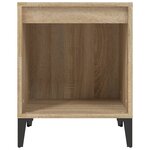 vidaXL Tables de chevet 2 Pièces Chêne sonoma 40x35x50 cm