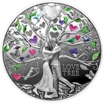 Pièce de monnaie en Argent 1 Dollar g 17.50 Millésime 2025 LOVE TREE II