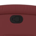 vidaXL Fauteuil inclinable Rouge bordeaux Similicuir