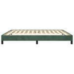 vidaXL Cadre de lit sans matelas vert foncé 160x200 cm velours