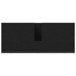 vidaXL Meuble de Lavabo de Salle de Bain Chêne noir 80 x 30 x 60 cm