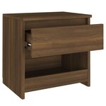 Vidaxl table de chevet chêne marron 40x30x39 cm bois d'ingénierie