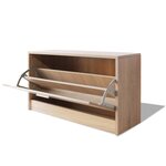 vidaXL Banc à chaussures 80x24x45 cm Chêne
