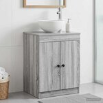 vidaXL Armoire de salle de bain Sonoma gris 54 x 41 x 70 cm