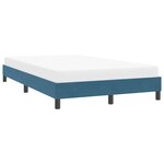 vidaXL Cadre de lit sans matelas bleu foncé 120x210 cm velours