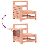 vidaXL Canapé de jardin accoudoir avec table d'appoint massif douglas