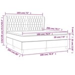 vidaXL Sommier à lattes de lit avec matelas Marron foncé 180x200 cm