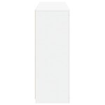 vidaXL Buffets avec lumières LED 3 Pièces blanc bois d'ingénierie