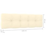 vidaXL Salon de jardin 2 Pièces avec coussins bois de pin imprégné