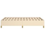 vidaXL Cadre de lit sans matelas crème 120x190 cm tissu