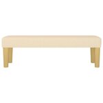 Banc banquette 100 x 30 x 30 cm tissu crème 02_0010479