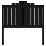 vidaXL Tête de lit Noir 106x4x110 cm Bois massif de pin