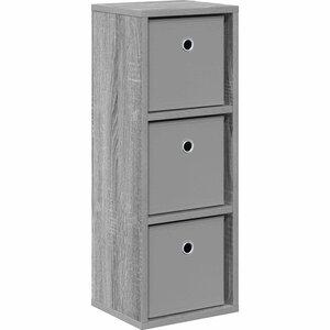 vidaXL Buffet avec tiroir Gris Sonoma 25 5 x 22 x 69 5 cm