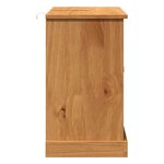 vidaXL Meuble Sous Évier avec porte VIGO marron miel 67.5 x 34 x 59 cm