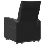 vidaXL Fauteuil inclinable noir tissu