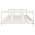 vidaXL Cadre de lit pour enfants blanc 90x200 cm bois de pin massif