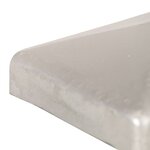 vidaXL Bouchons de poteau de clôture 6 Pièces Métal galvanisé 81x81 mm