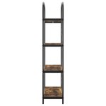 vidaXL Étagère Chêne fumé 80 x 30 x 146 cm Bois d'ingénierie