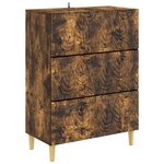 vidaXL Armoire à tiroirs Chêne fumé 66 x 34 5 x 90 cm