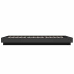 vidaXL Cadre de lit sans matelas noir 100x200 cm