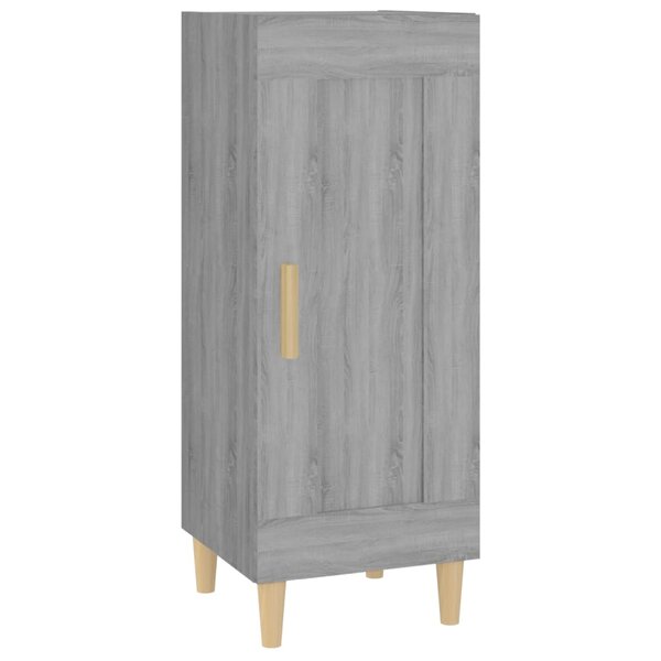 vidaXL Buffet Sonoma gris 34 5x34x90 cm Bois d'ingénierie