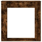 VidaXL Cadre de cheminée chêne fumé 100x20x100 cm bois d'ingénierie