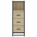 vidaXL Armoire de salle de bain chêne sonoma 35x37 5x100 cm