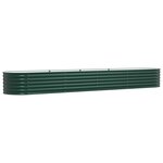 vidaXL Jardinière surélevée Vert 400 x 80 x 44 cm Acier