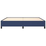 vidaXL Cadre de lit sans matelas bleu 200x200 cm tissu