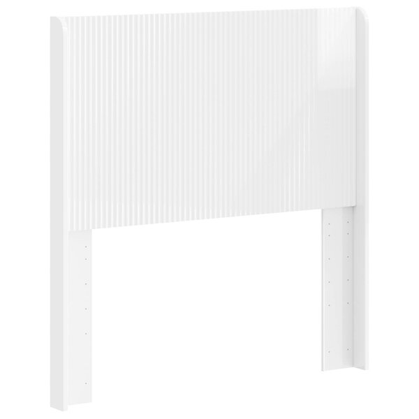 vidaXL Tête de lit Blanc brillant