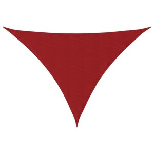 vidaXL Voile de parasol tissu oxford triangulaire 4x4x5 8 m rouge