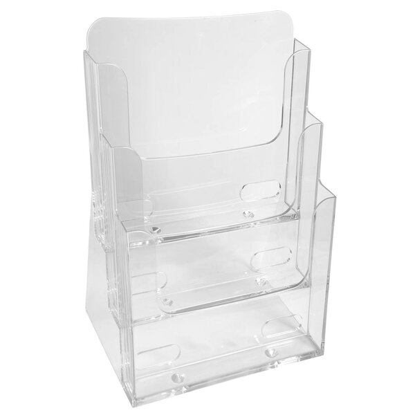 Distributeur De Prospectus 3 Compartiments A4 - Cristal - Exacompta