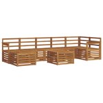 vidaXL Ensemble de canapés d'extérieur 8 pc Naturel