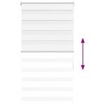 vidaXL Store zèbre blanc 70x150 cm largeur du tissu 65 9 cm polyester