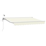 vidaXL Auvent rétractable électrique Crème et Blanc 3 x 2 5 m