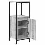 vidaXL Meuble de salle de bain avec étagères sonoma gris 36x35x95 cm