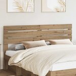 vidaXL Tête de lit Chêne artisanal 180 cm Bois d'ingénierie