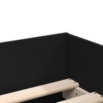 vidaXL Cadre de lit avec tiroirs noir 100x200 cm