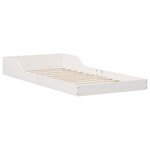 vidaXL Cadre de lit Blanc 90 x 200 cm Bois massif en pin