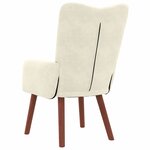 vidaXL Fauteuil relaxant Crème 63 x 67 x 94 cm Velours