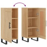 vidaXL Buffet Chêne sonoma 34 5x34x90 cm Bois d'ingénierie