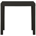 vidaXL Table de jardin Anthracite 79x65x72 cm Plastique