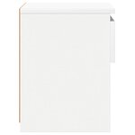 vidaXL Table de chevet Blanc 40x30x39 cm Aggloméré