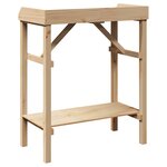 Table de rempotage de jardin vidaXL 75x40x90 cm en bois de pin massif
