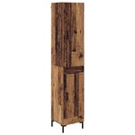 vidaXL Haut Armoire Bois Ancien 69 5 x 34 x 180 cm Bois d'ingénierie