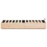 vidaXL Cadre de lit ottoman Naturel 90 x 190 cm Pin massif