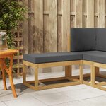 vidaXL Banc de Jardin Blanc 80 x 43 x 45 cm Bois d'Acacia Massif