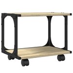 vidaXL Support d'imprimante à 2 niveaux chêne sonoma 41x28x33 5 cm