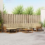 vidaXL Ensemble de canapés d'extérieur 22 Pièces Naturel et Beige