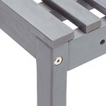 vidaXL Ensemble de bistro 4 Pièces Bois d'acacia solide Gris